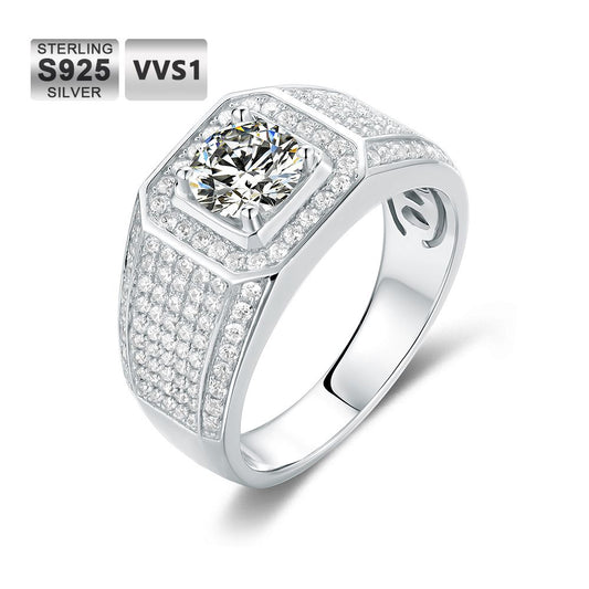 Men's 3ct VVS1 Moissanite Ring