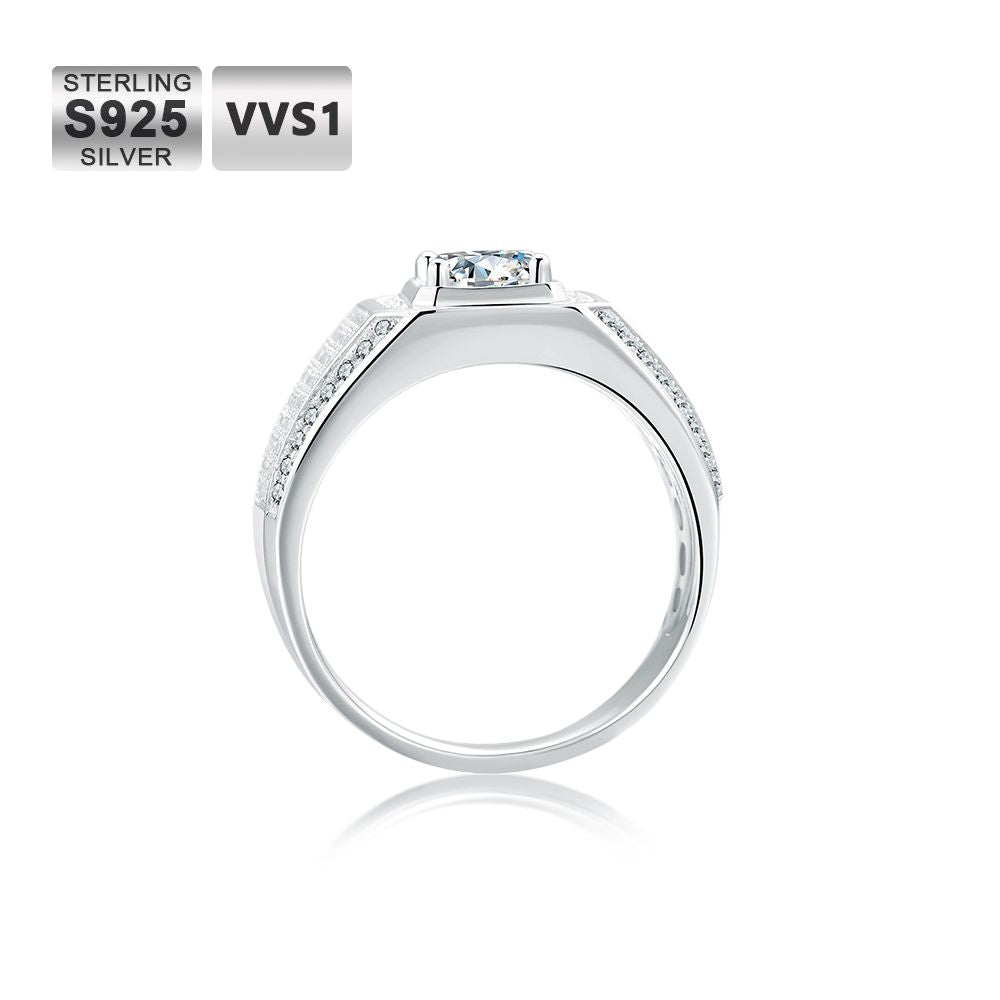 Men's 3ct VVS1 Moissanite Ring