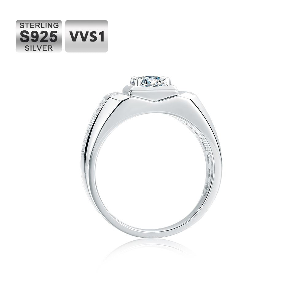 Men's 1ct VVS1 Moissanite Ring