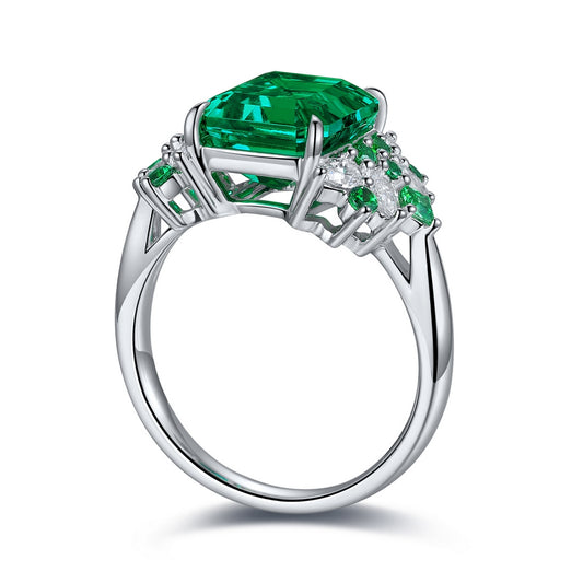 3.05ct Lab Grown Emerald Ring S925 JSEGR403Y