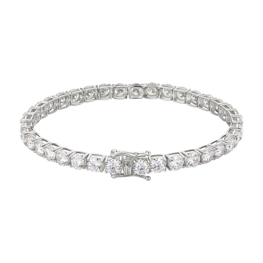 5mm Moissanite Tennis Bracelet 925 Sterling Silver