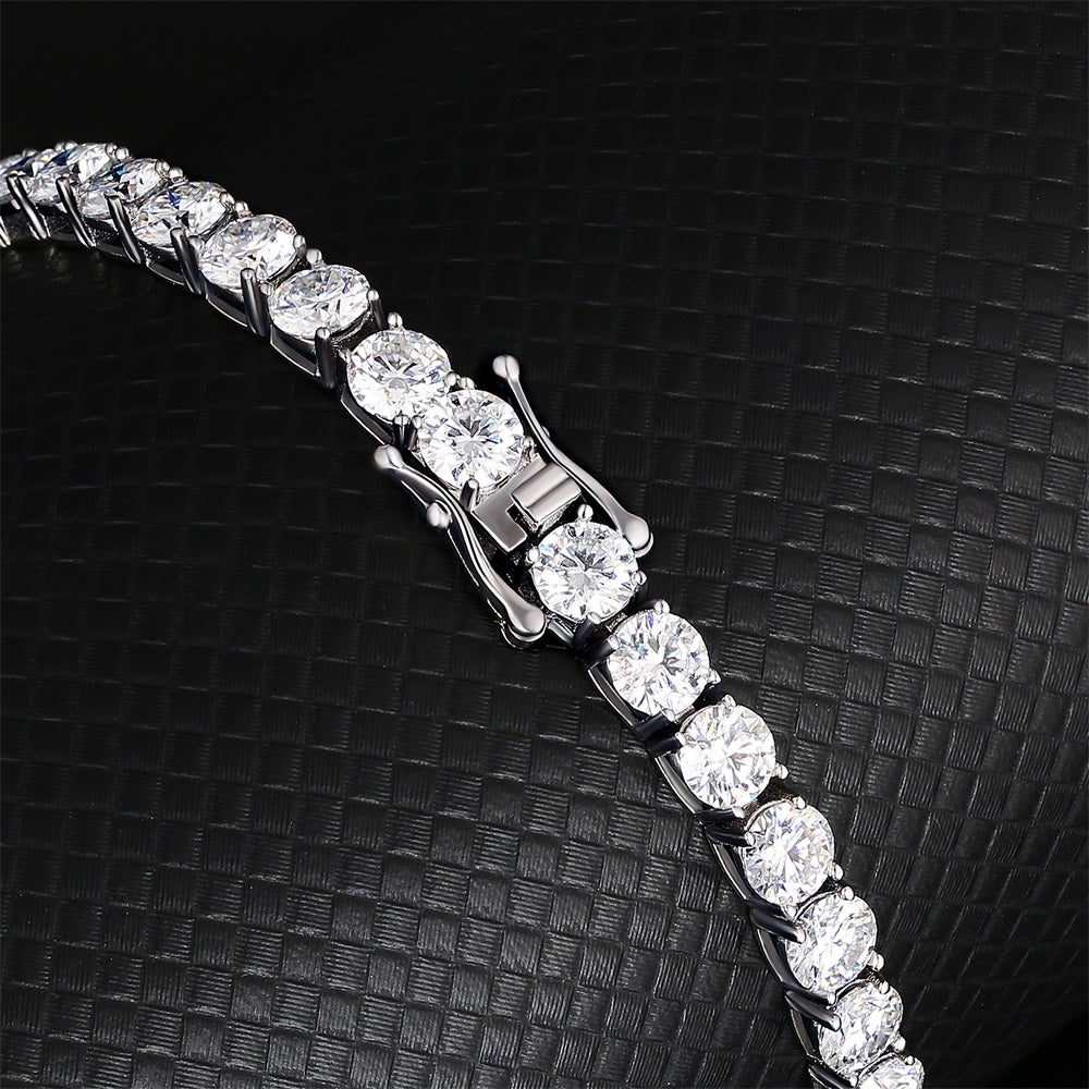 5mm Moissanite Tennis Bracelet 925 Sterling Silver