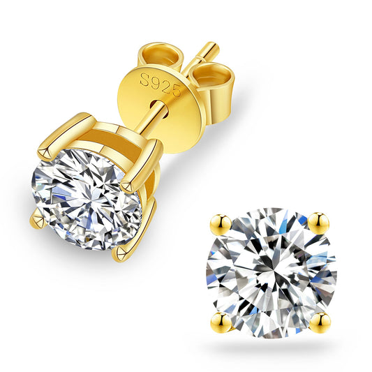 Excellent VVS1  Moissanite Stud Earrings