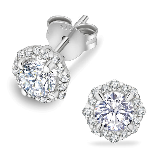 Excellent VVS1  Moissanite Stud Earrings