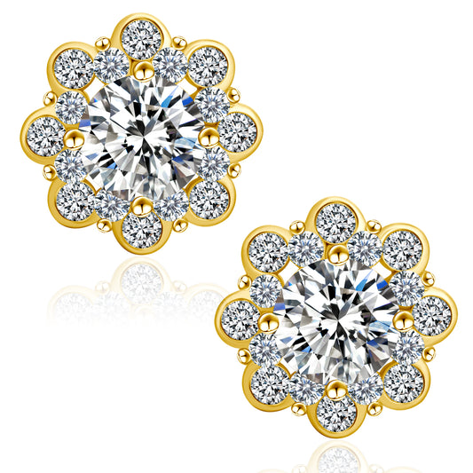 Excellent VVS1  Moissanite Stud Earrings