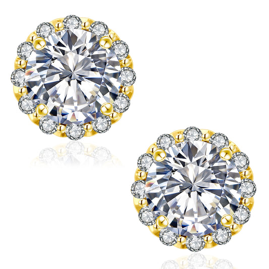 Excellent VVS1  Moissanite Stud Earrings