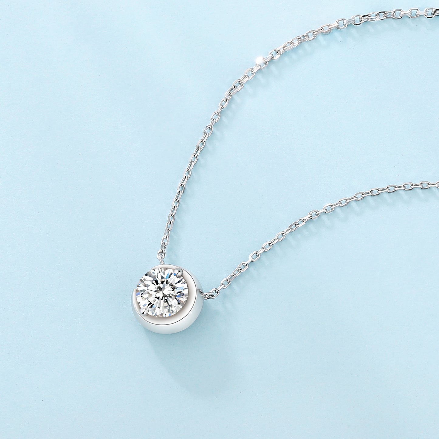 Excellent VVS1 Moissanite Pendant Necklace