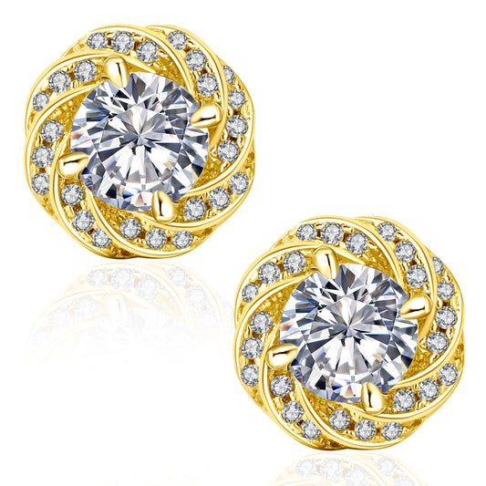 Excellent VVS1  Moissanite Stud Earrings