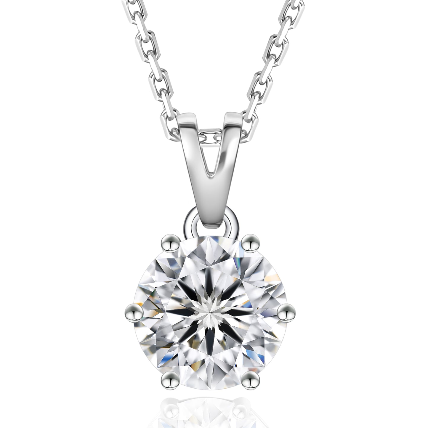 Excellent VVS1 Moissanite Pendant Necklace