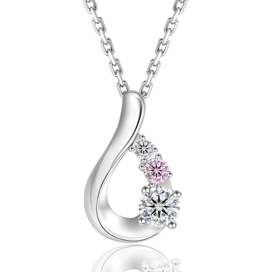 Water Drop VVS1 Moissanite Pendant Necklace