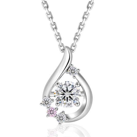 Water Drop VVS1 Moissanite Pendant Necklace