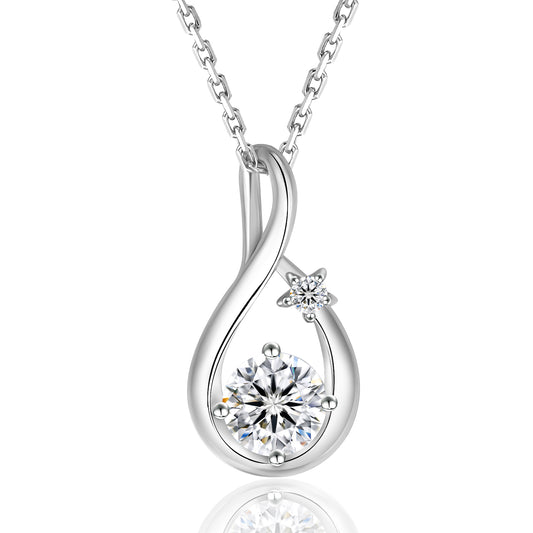 Water Drop VVS1 Moissanite Pendant Necklace