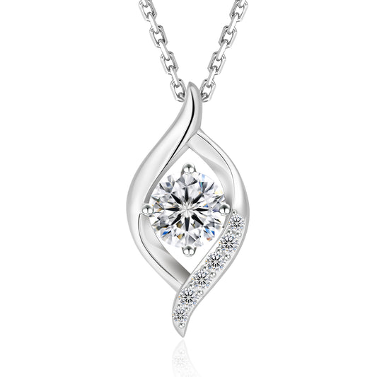 Water Drop VVS1 Moissanite Pendant Necklace